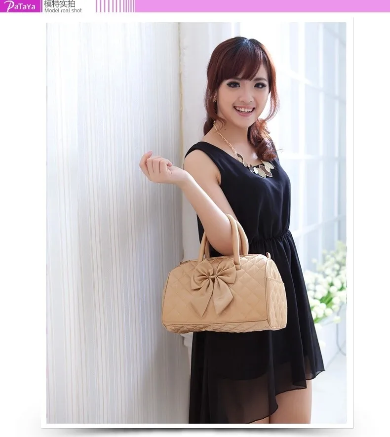 New bag lady bow Thailand pataya portable drum kit purses and handbags