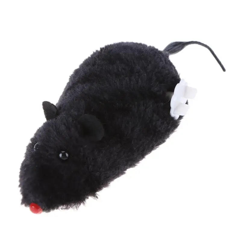 Забавный Заводной игрушка для мыши, Весенняя мощная плюшевая крыса, механическое движение, интерактивная игрушка для кошки, собаки, игрушечные домашние питомцы - Цвет: 03