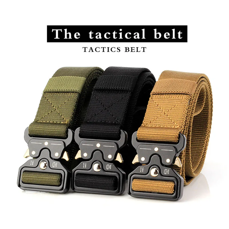 

New Style Men Women Multifunctional Heavy-duty Nylon Military Army Tactical Belt Outdoor Sports Hunting Hiking Security Tools