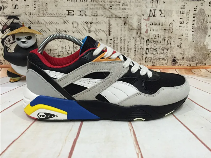 Puma BoG x Careaux Graphic PUMA Blaze of Glory NU Stamd Creepers Женская и мужская обувь дышащая бадминтон Sneak