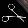 Stainless Steel Nose Hair Scissors Trimmers Makeup Cut Ear Facial Small Hair Remover Beauty Tool Fashion 2020 Silver Portable 4