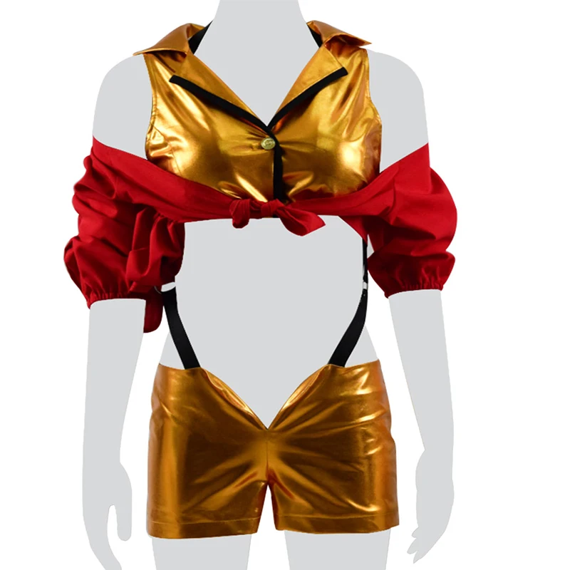 

Anime Cowboy Bebop Faye Valentine Cosplay Costume Full Set Women Halloween Cosplay Party Suit