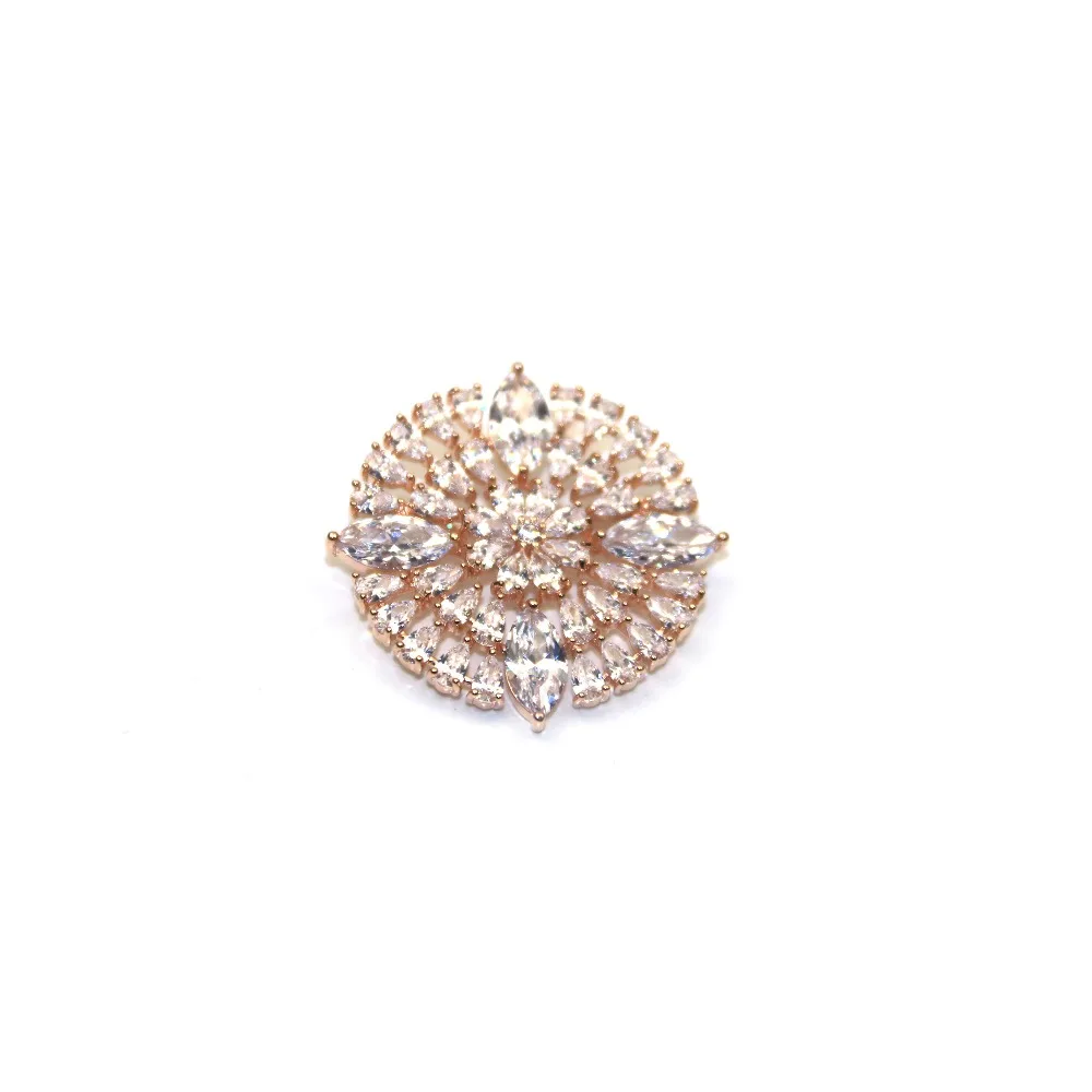 

MADALENA SARARA AAA Zircon Inlaid Brooch Pin Copper Fine Elegant For Women Jewelry BM-00245