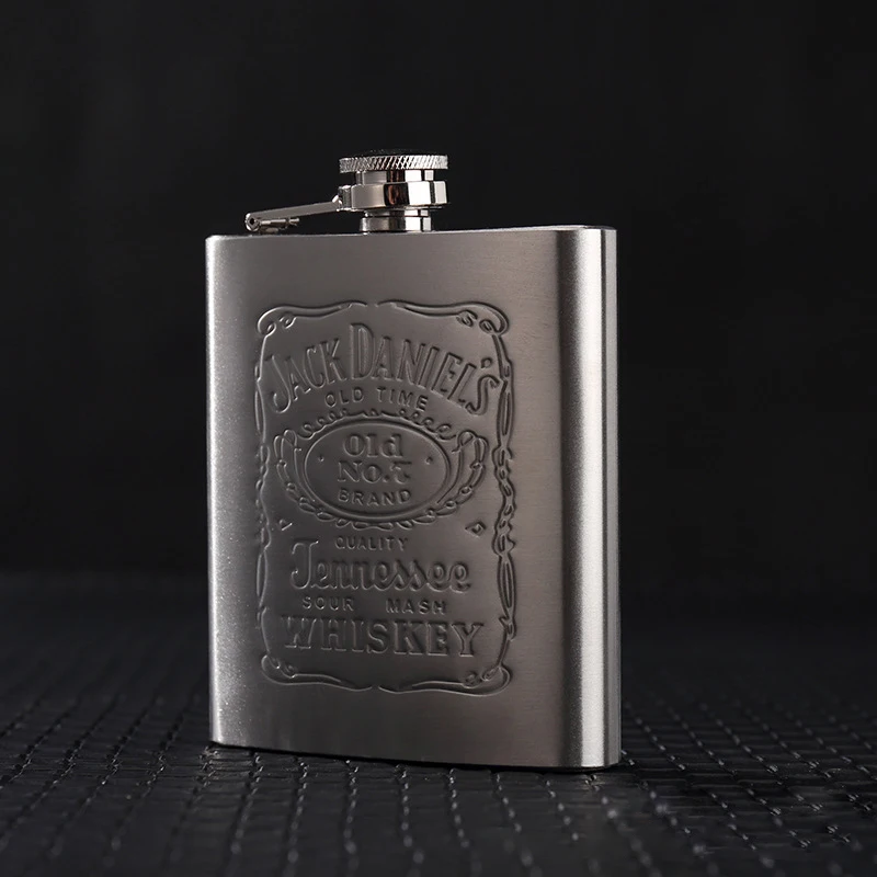 portable stainless steel hip metal flask sets gift travel whiskey