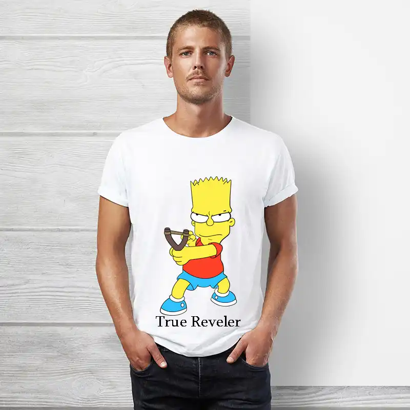 真飲み騒ぐ人バートシンプソン Tシャツおかしい漫画の男性半袖ヒップホップかわいいトップス Tシャツバートシンプソン Tシャツ夏男 T Shirts Aliexpress