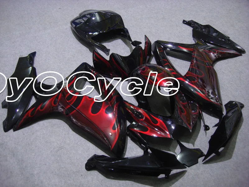 

For Suzuki 08-10 GSXR600 GSXR750 GSXR GSX-R 600 750 K8 K9 Motorcycle ABS Fairing Injection Bodywork Kit 2008 2009 2010 Red Black