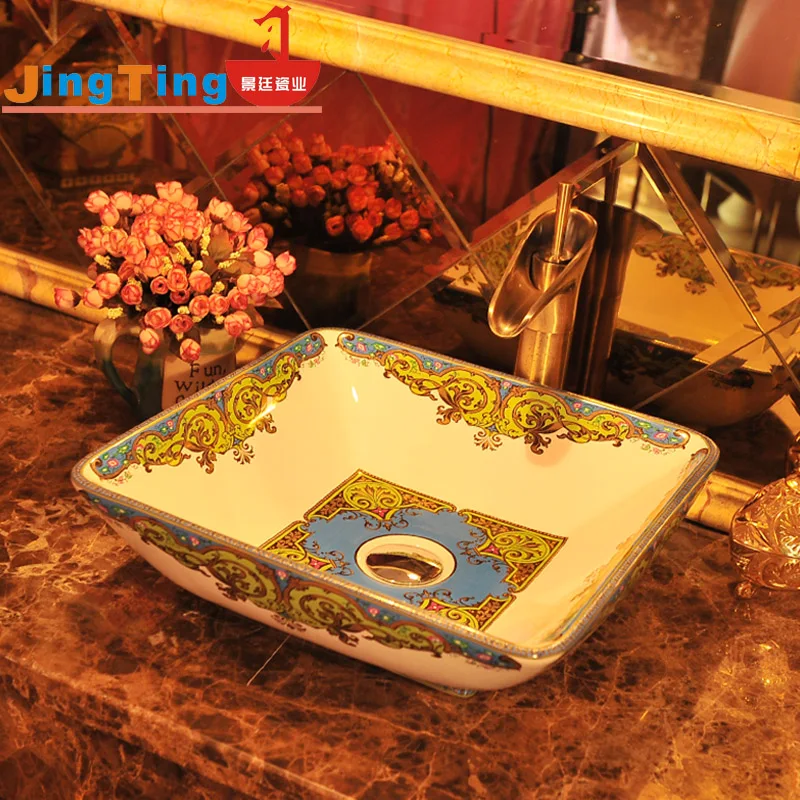 Jingdezhen ceramic basin counter basin wash basin wash basin