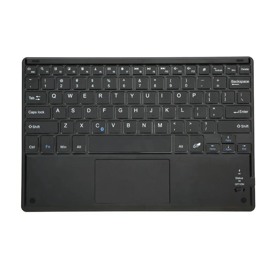 

Slim 81-Key Bluetooth Keyboard with Touch Pad for Windows Android