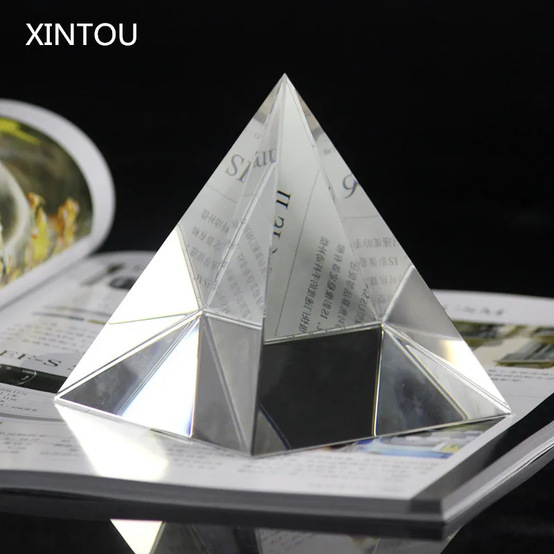 XINTOU 3D Хрустальное стекло пирамида из Египта ремесло феншуй штормовое египетская