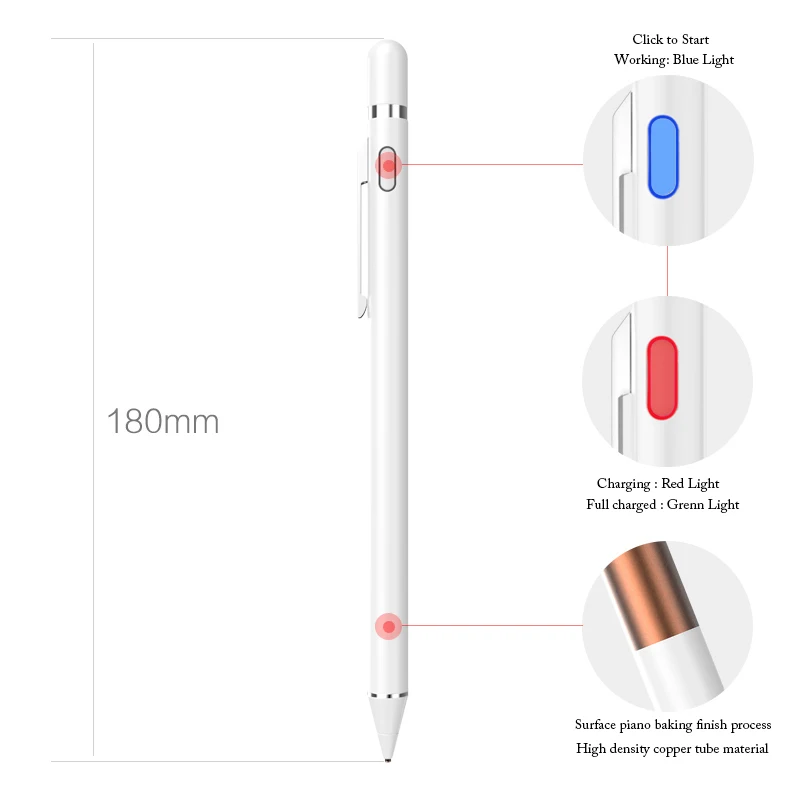 Suntaiho стилус для iPad mini перезаряжаемый Высокоточный для apple карандаш-стилус совместимый с Android IOS емкостный стилус