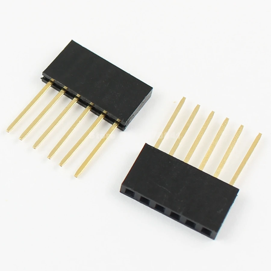 20pcs 2.54mm Pitch 6 Pin Single Row Stackable Shield Female Header for Arduino | Обустройство дома