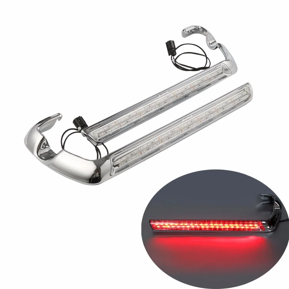 Clear Lens Saddlebag LED Side Marker Light For Harley Street Electra