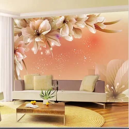 

Large 3D Wall Murals Photo Wallpaper Flower for Living Room TV Background Wall Paper Floral papel para pared Customer