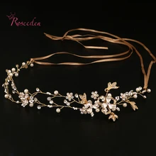 Hecho a mano Nupcial Accesorios Para el Cabello Nueva Tiara Pedazo Principal cabeza de cristal pieza Mujeres Niñas rhinestone del desfile de tiaras y coronas RE682
