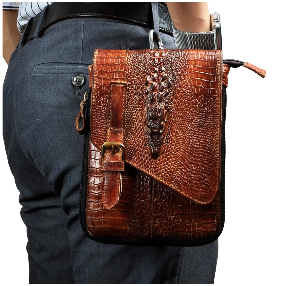 Original Leather Male Casual Design Satchel font b Cross b font body font b bag b