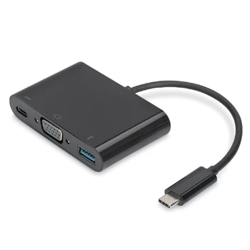 

USB 3.1 Type-C to USB 3.0+VGA+Type-C Charging Adapter