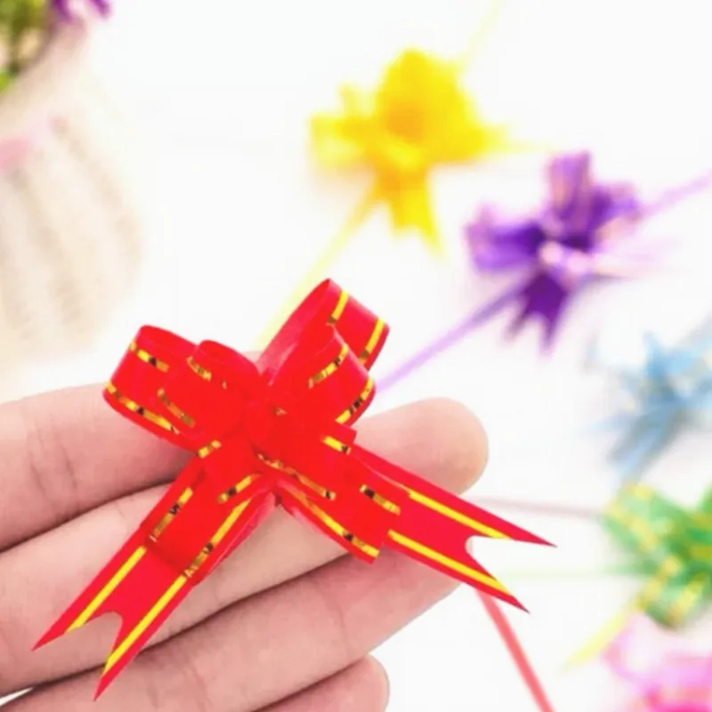 

1pcs Mini Ribbon Flowers Bows Bowknot Gifts Craft For Party Home Festival Decoration Christmas Accessories