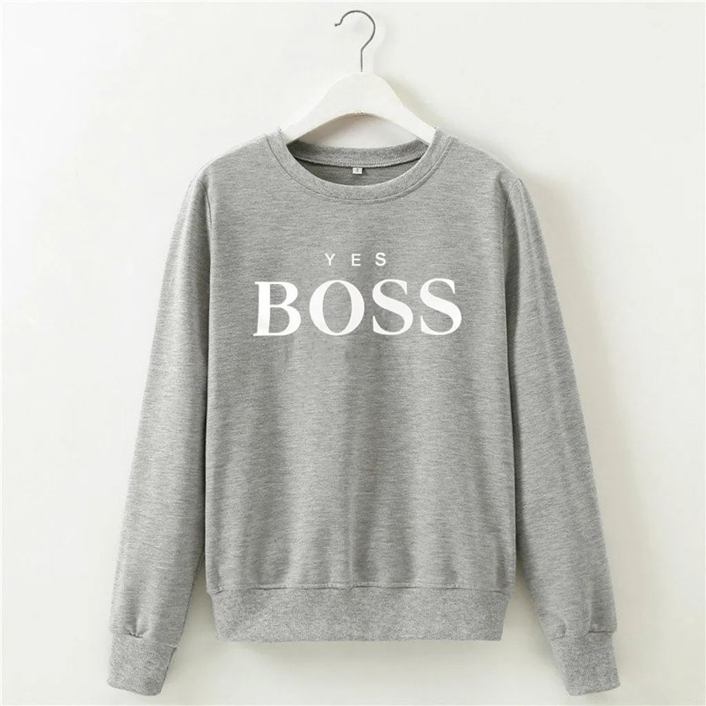 SAGACE Fashion Trend Women Letter Print Sweaters Tops Blous Long Sleeve Pullover Jumper Tops Ladies High Quality Sweatshirt