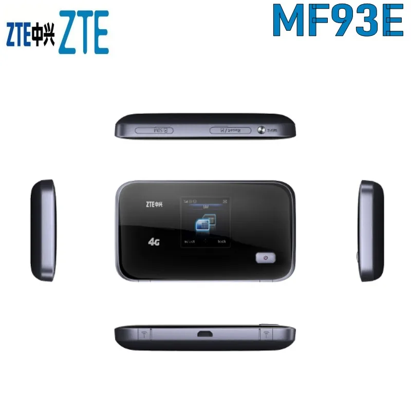  Original Unlock 100Mbps ZTE MF93E 4G LTE Pocket Wi Fi Router Support LTE FDD And TDD