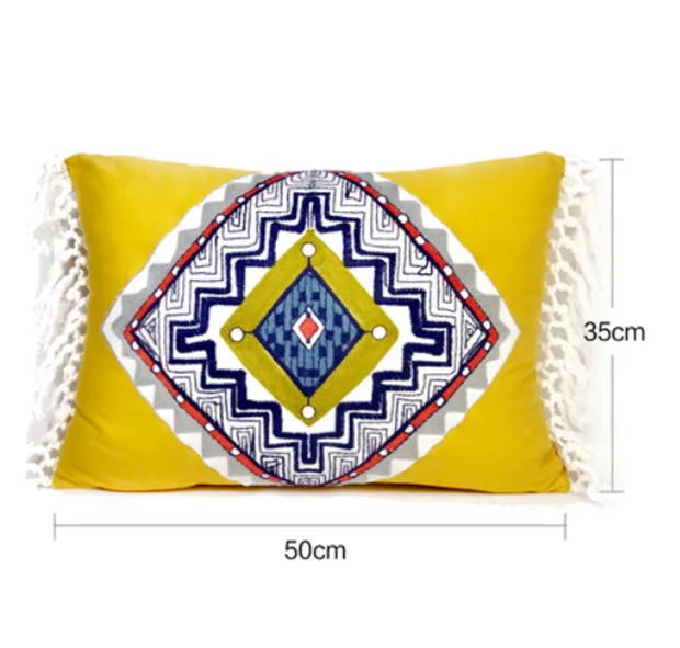 Экзотические этнические наволочки для подушек ручной работы с вышивкой, роскошные наволочки для подушек, декоративные подушки в богемном стиле Almofada - Цвет: Design 9