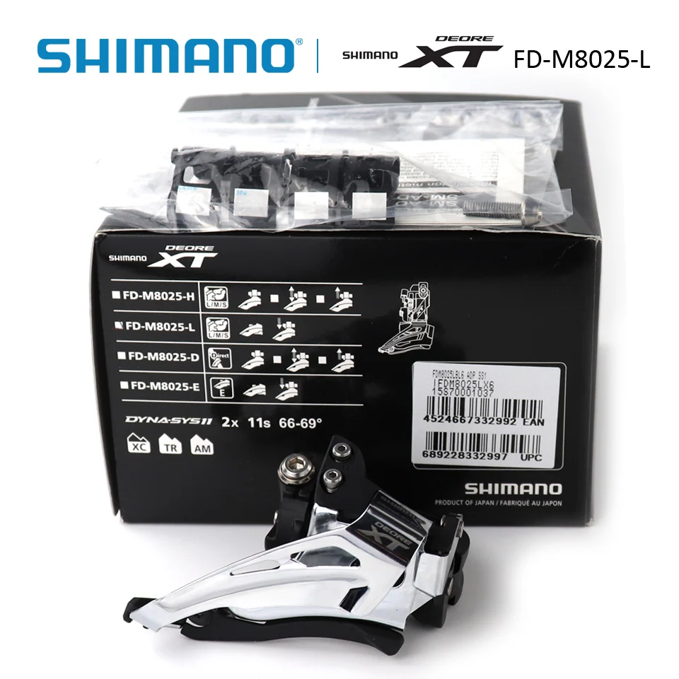 Shimano Deore XT FD-M8025 низкий зажим Топ качели передний переключатель 2x11 s низкий зажим аксессуары для горных велосипедов