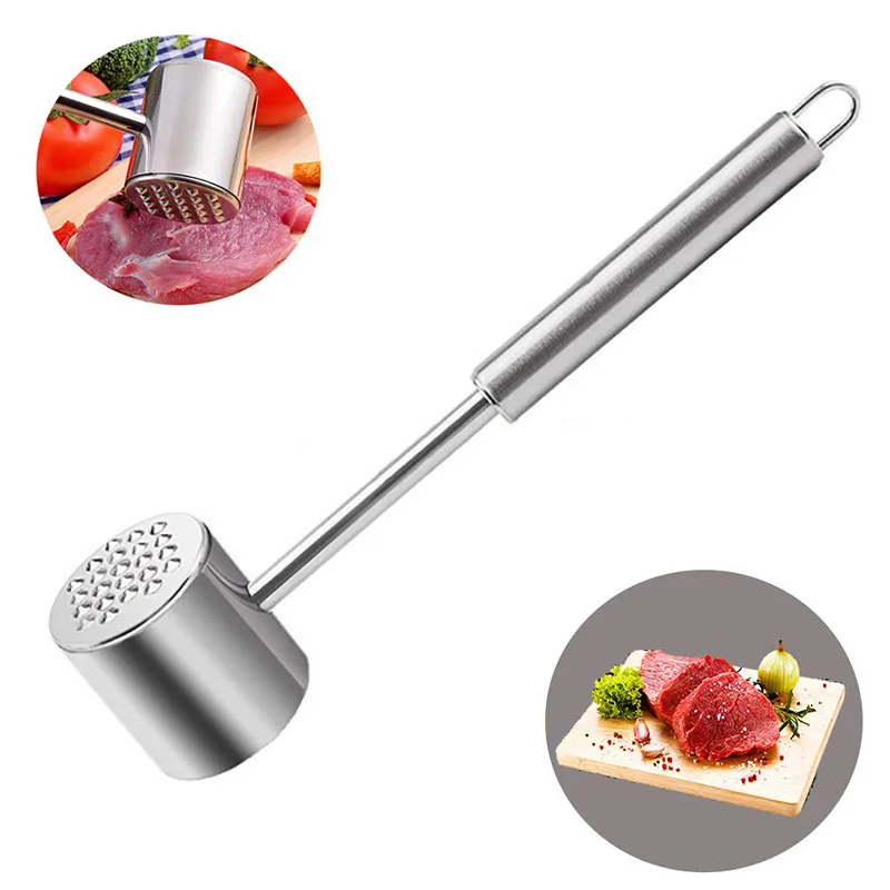 

Heavy Duty Meat Hammer,304 Stainless Steel Meat Tenderizer Mallet Pounder for Cooking BBQ and Houselife
