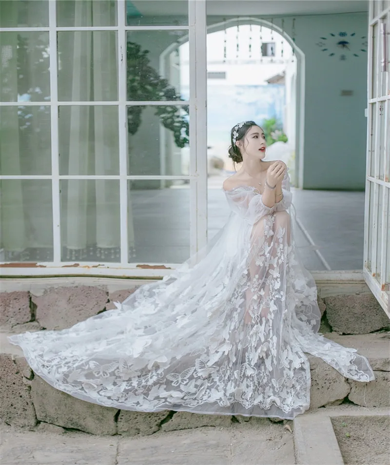 

2017 High end elegant fine workmanship tulle mesh embroidered bright white wedding lace fabric with cording bridal gown lace new
