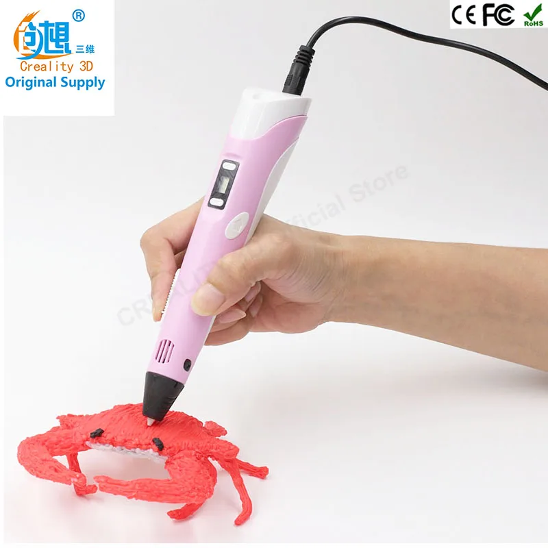 

Factory 3d printer Pen with Screen 3D Drawing Pen for 3D Painting for Birthday and Christmas Gift 3D pen Free 400mFilaments