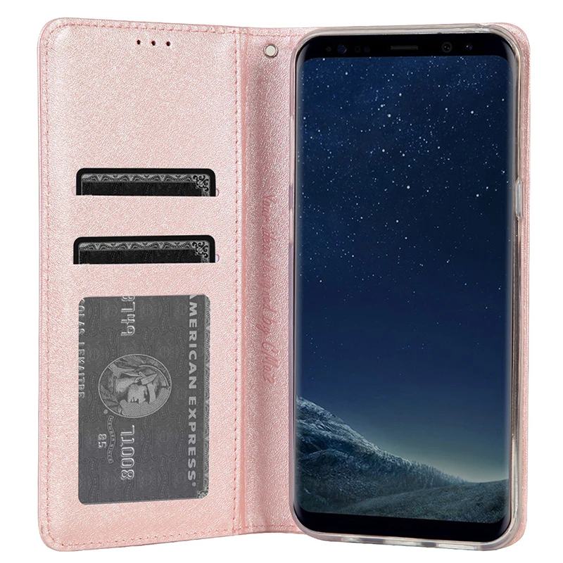 Luxe-Lederen-Flip-Case-Cover-Voor-Samsung-Galaxy-S8-s8-plus-TPU-Siliconen-Clear-Portemonnee-Cover (2)