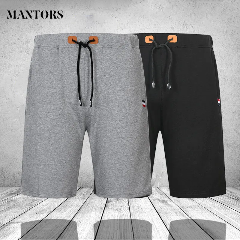 Летние мужские шорты, брендовая одежда для фитнеса, повседневные мужские дышащие Черные Серые Мужские шорты до колена, мужские шорты, американский размер
