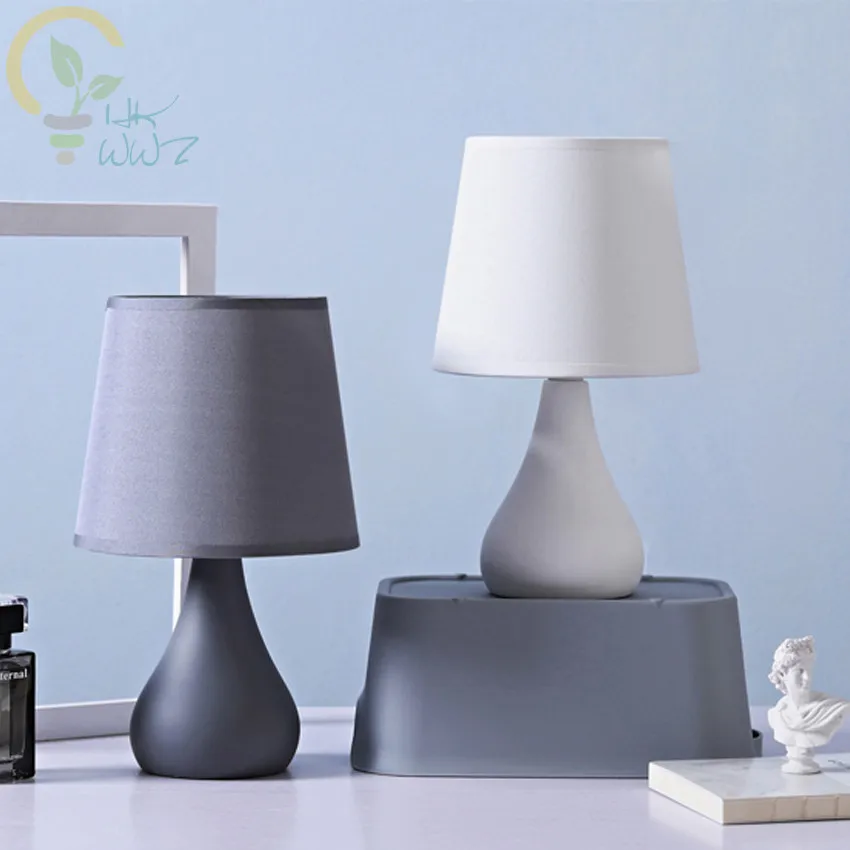 Modern Ceramic Decorate Desk Lamp Creative Cozy Bedroom Bedside Study
