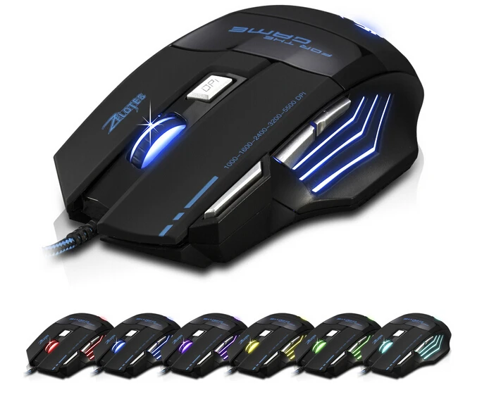 

New Arrival 5500 DPI 7 Button LED Optical USB Wired Mouse Gaming, Mice computer mouse, Gaming Mouse For Pro Gamer