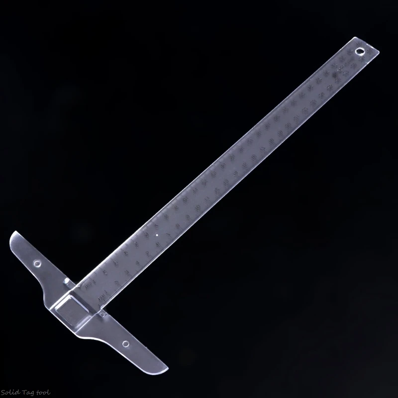 

12'' 30cm Plastic Metric T Square Double Side Ruler Tool Measurement Measuring