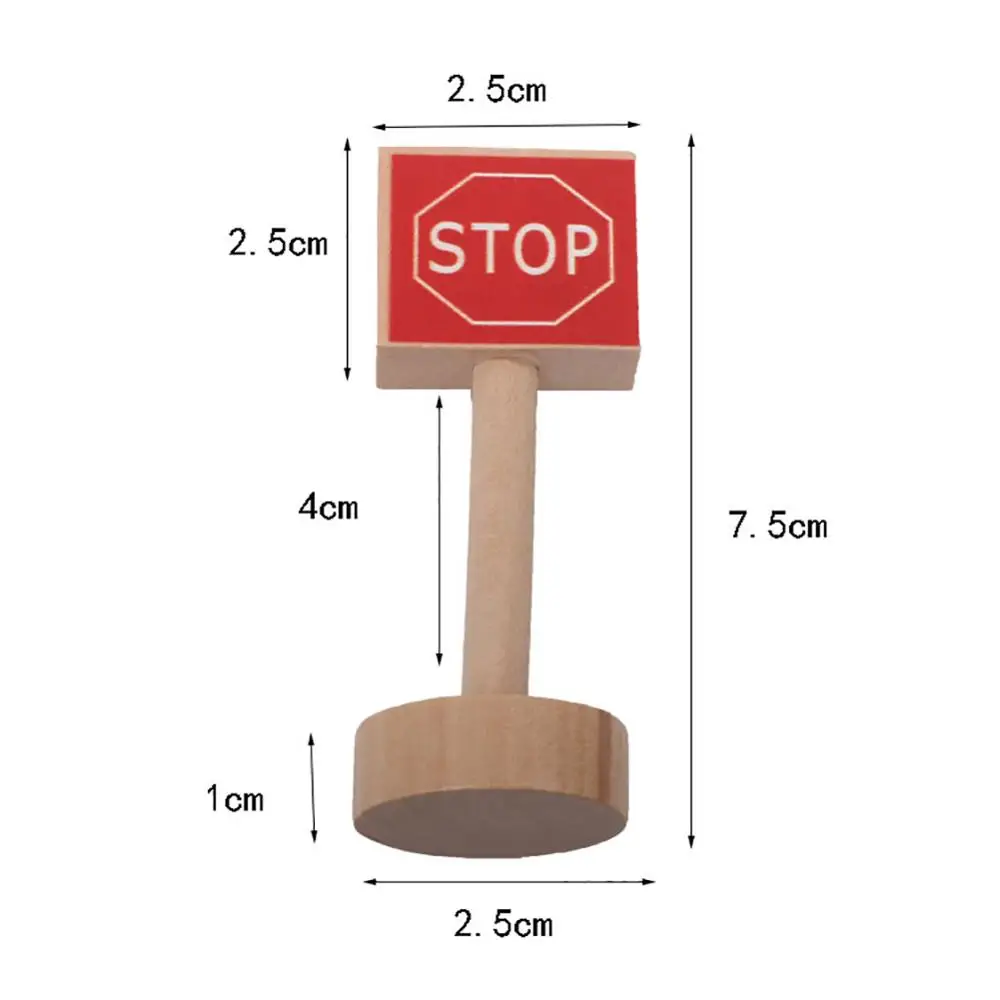 10 шт. деревянный знак дорожного движения люди блоки Ролевые Игры развивающие игрушки для детей