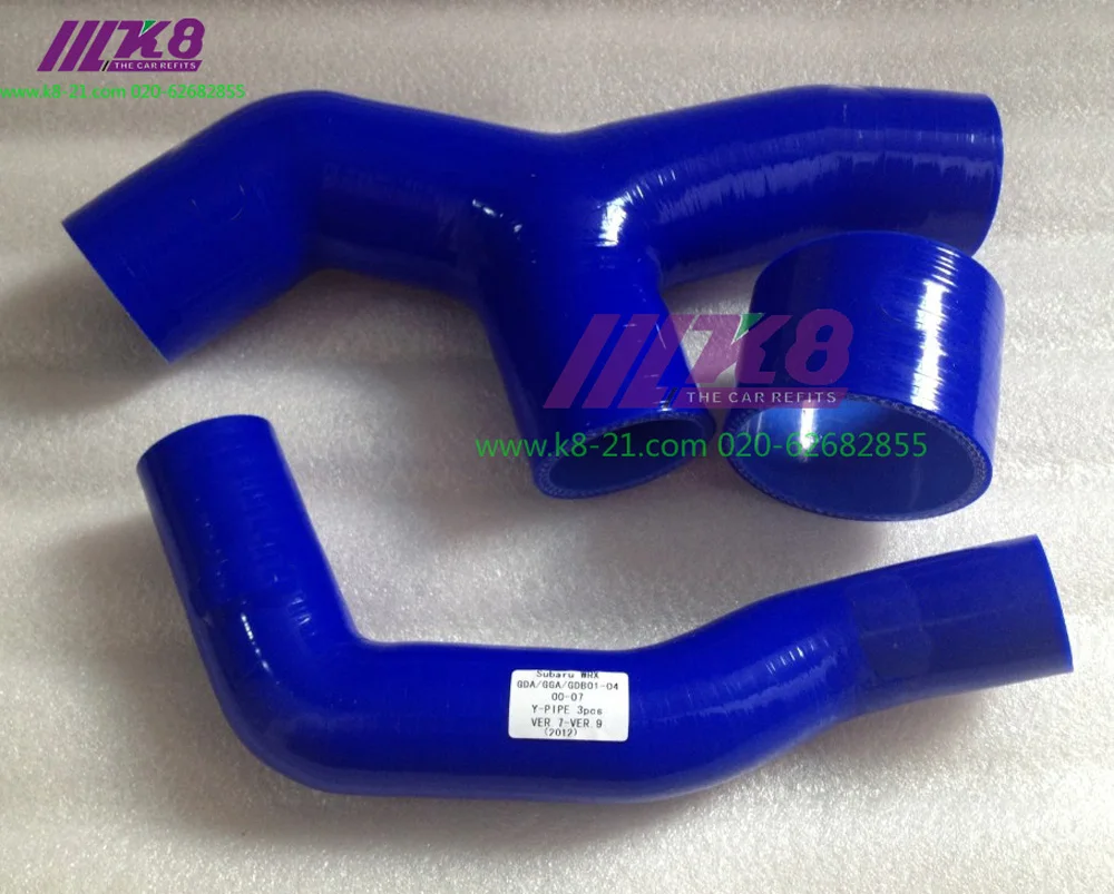 

Silicone Turbo Pipe Hose Kit For SUBARU IMPREZA GDB MK8 WRX 01 - 04 (4PCS) red/blue/black