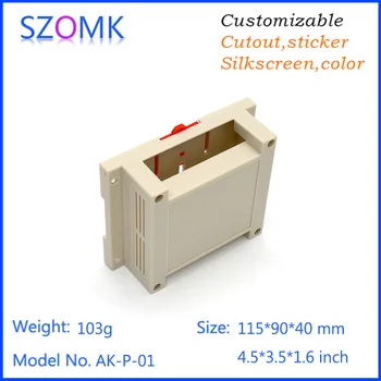 

10pcs a lot Instrument control box abs plastic enclosure plastic project box pcb enclosure plastic electrical cabinet115*90*40mm