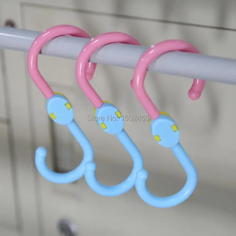 3 pcs candy color rotary type S Hooks