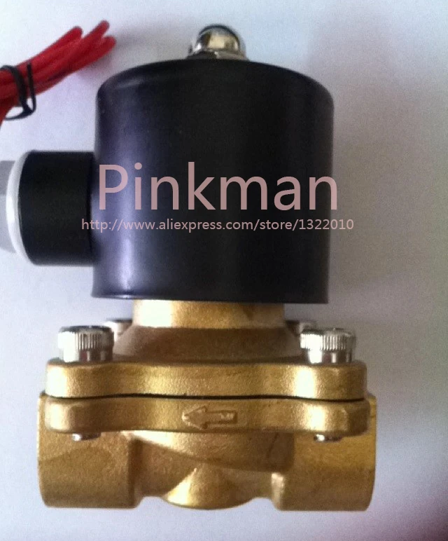

1pc 2W160-15 2way2position 24V DC 1/2" Electric Solenoid Valve Water Air Normal Close