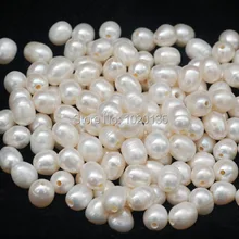 100 штук пресноводный жемчуг белый gg натуральный 9-13 мм бусины оптом скидка свободные с полным отверстием