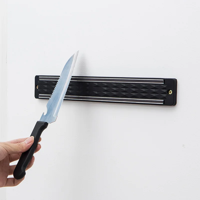 ORZ المطبخ سكين تخزين حامل رف جدار جبل كتل مغناطيسية سكين مقص المنظم أدوات مطبخ اكسسوارات عالية الجودة