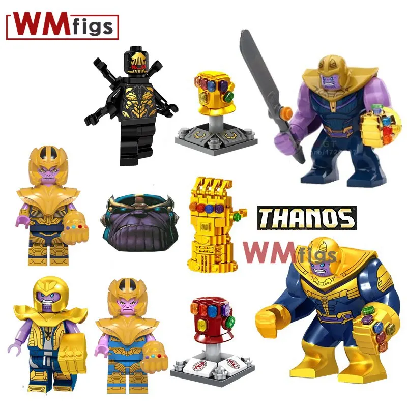 

Blocks Legoing Marvel Single Infinity Gauntlet With Power Stones thanos iron man magic block game Kid Toys brinquedos zabawki