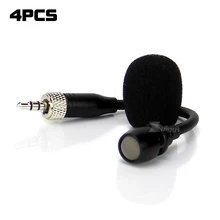 4 шт конденсаторный микрофон 3,5 мм разъем стерео винт замок микрофон для беспроводной системы бодипак DSLR камера видеокамера регистратор эфира