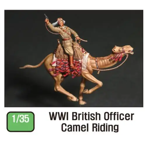 

New Unassembled 1/35 officer WWI British Officer Camel Riding Resin Kit DIY Toys Unpainted resin model