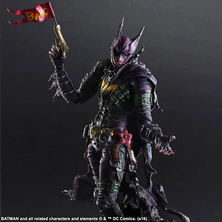 26cm anime movie figure PLAY ARTS DC comice Joker batman action figure collectible model toys for b