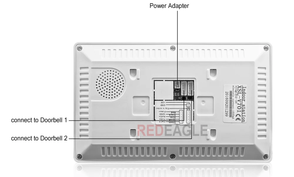 REDEAGLE домашний видео телефон двери дверные звонки домофон системы 7 дюймов 1024x600 ЖК дисплей Мониторы с разблокировать 700TVL ИК Ночное Видение
