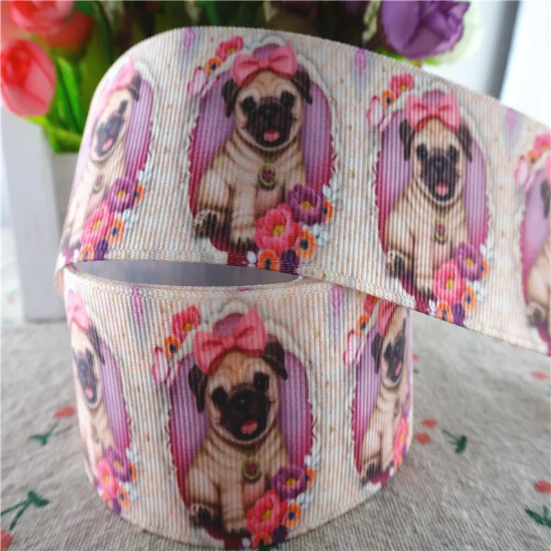 Animals printed grosgrain ribbons DIY hair bows handmade materials 5 yards 1" 25mm 1-1/2" 38mm M18091904 ribbon decoration ribbon supplies grosgrain ribbon