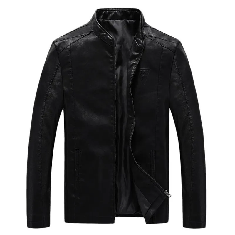 Большие размеры M ~ 7XL мужские Мотоциклетные Куртки из искусственной кожи мужские кожаные куртки Осенняя мужская одежда, повседневные