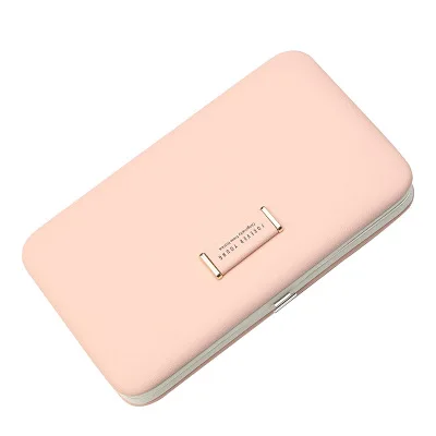 Брендовый дизайнерский сотовый телефон коробка Женский кошелек большой емкости Кожаный Браслет клатч кошелек женский модный женский длинный кошелек D170 - Цвет: Pink