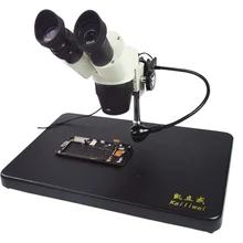 Бинокулярный микроскоп мобильный телефон ремонт материнская плата HD электронный промышленный микроскоп 20X-40X