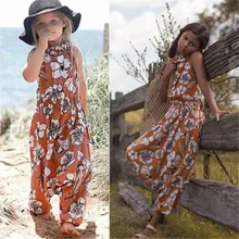 Комбинезон без рукавов; брюки; комбинезон; летняя одежда для маленьких девочек; коллекция года; модные детские комбинезоны для маленьких девочек; одежда